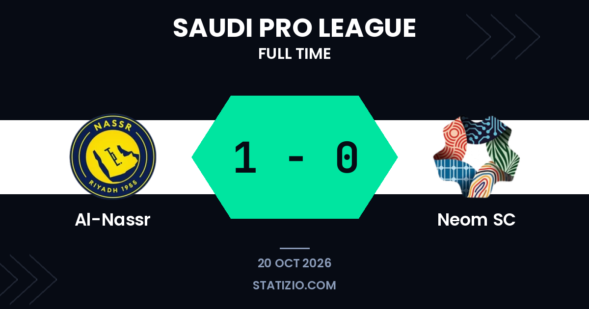 Al-Nassr beat Neom SC 1-0 at home thanks to Félix