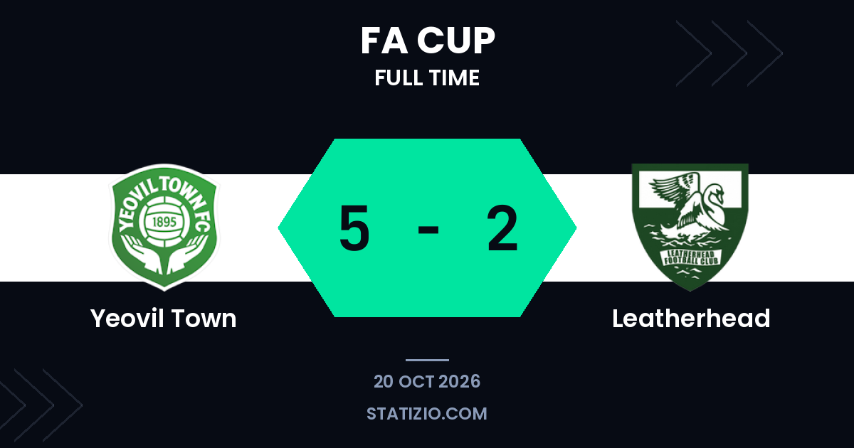 Yeovil Town 5-2 victory over Leatherhead in FA Cup qualifying