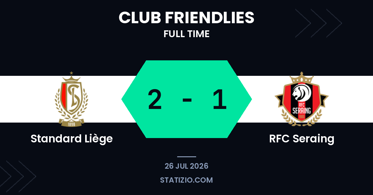 Standard Liège 2-1 RFC Seraing