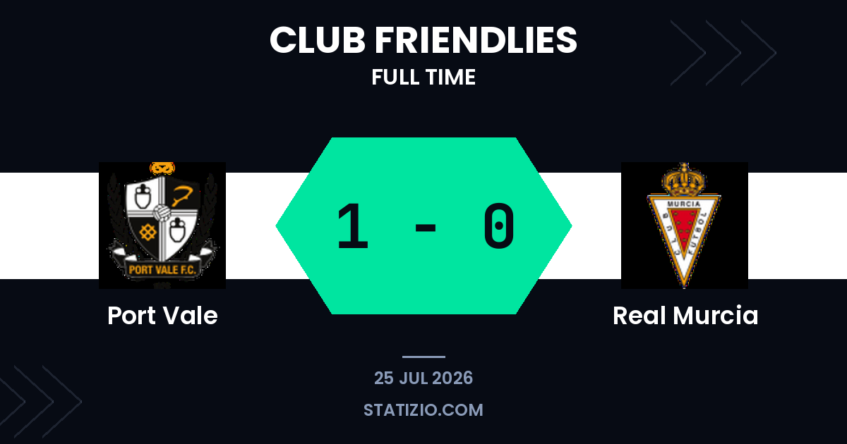 Port Vale 1-0 Real Murcia