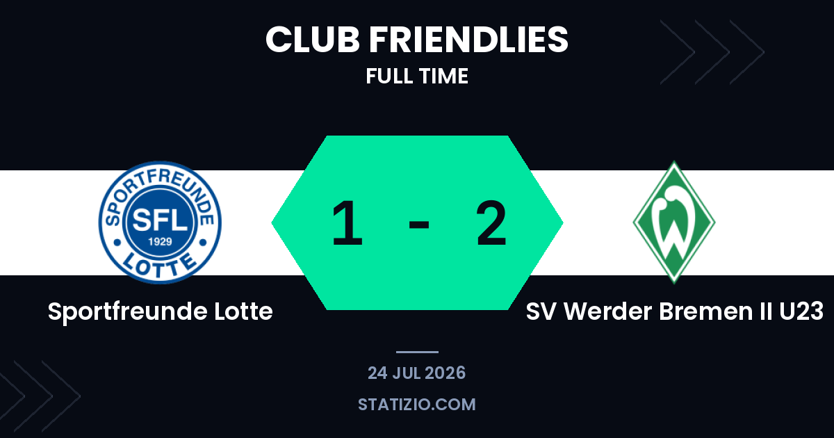 Bremen II stuns Lotte with early double in friendly