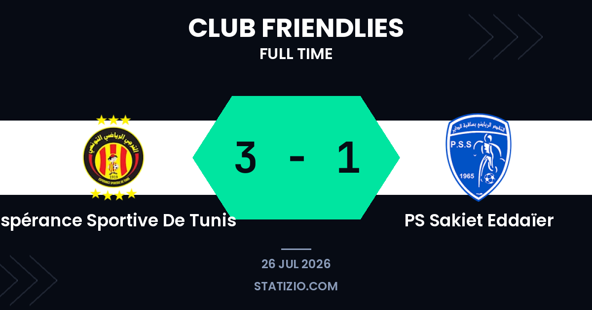 Espérance Sportive De Tunis 3-1 PS Sakiet Eddaïer