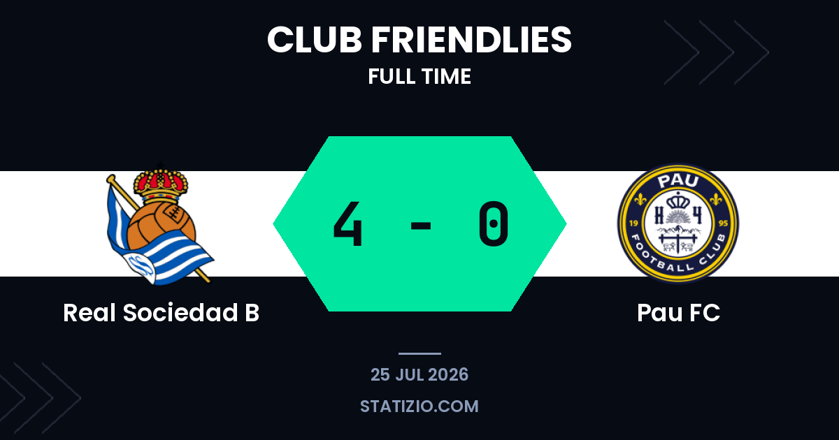 Real Sociedad B 4-0 Pau FC