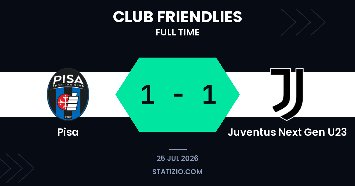 Pisa 1-1 Juventus Next Gen U23