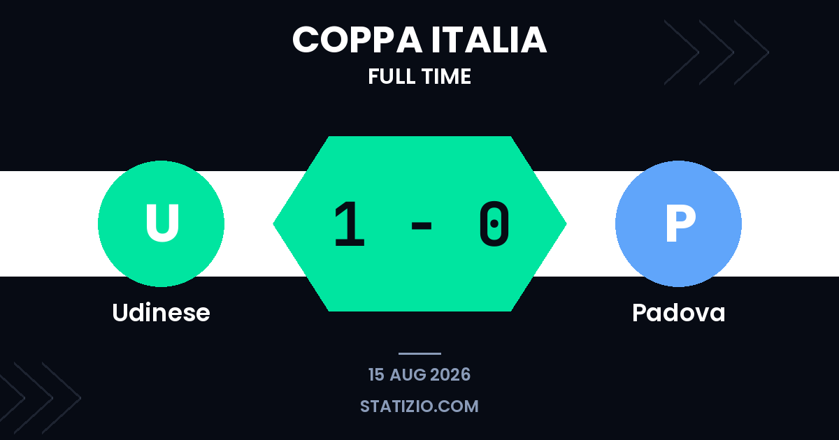 Udinese 1-0 Padova