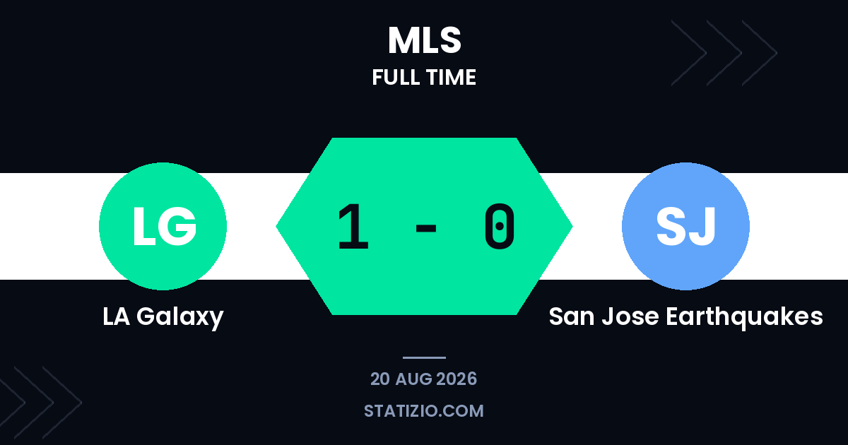 LA Galaxy 1-0 San Jose Earthquakes
