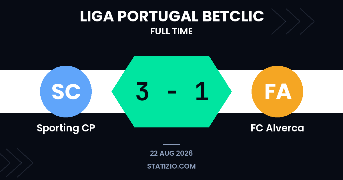 Sporting CP 3-1 FC Alverca