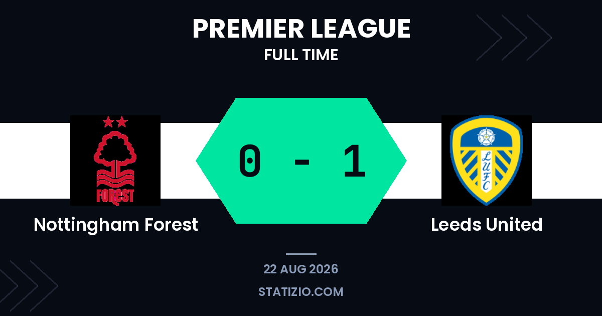 Nottingham Forest 0-1 Leeds United