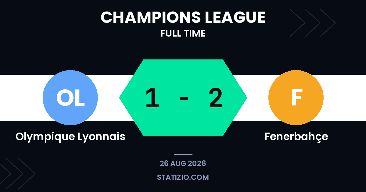 Fenerbahçe stun Lyon with away victory in Champions League playoff