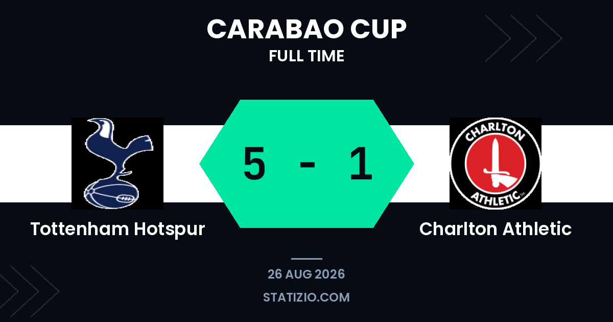 Moore and Solanke fire Spurs past Charlton in Carabao rout
