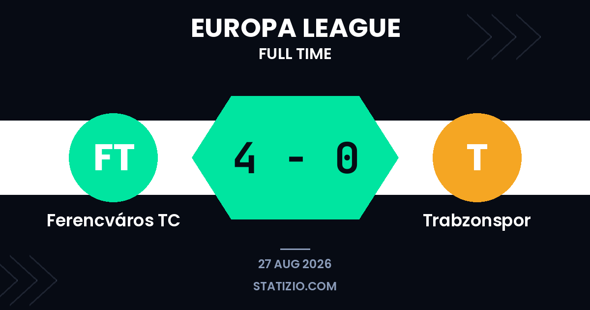 Ferencváros Demolish Trabzonspor in Europa League Playoff