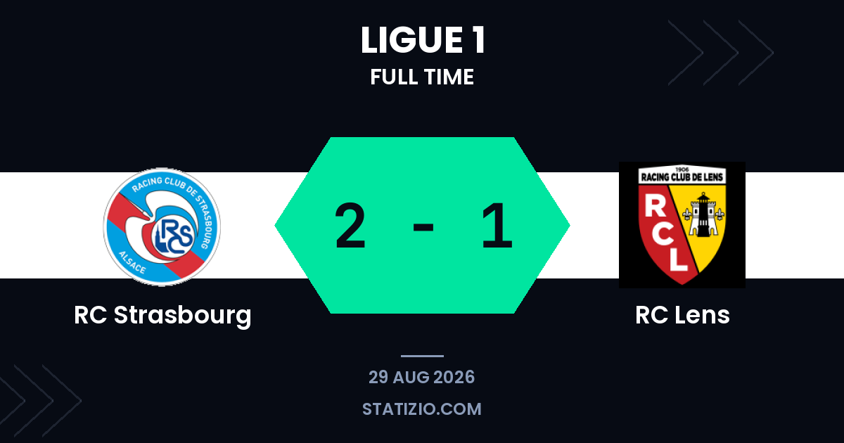 RC Strasbourg 2-1 RC Lens