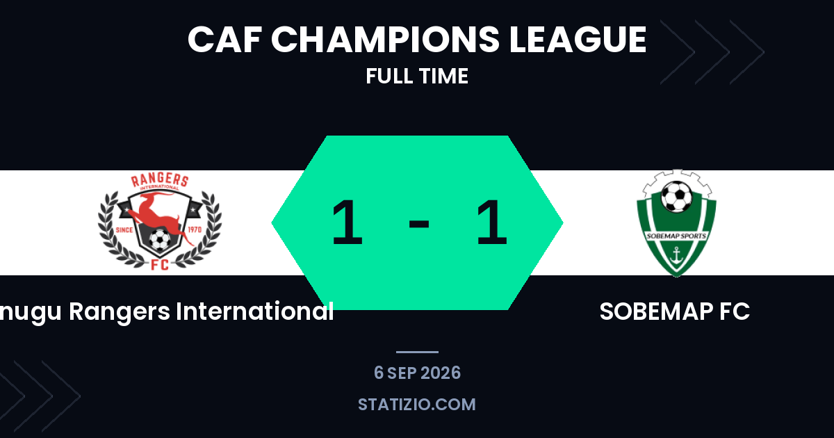 Enugu Rangers International 1-1 SOBEMAP FC