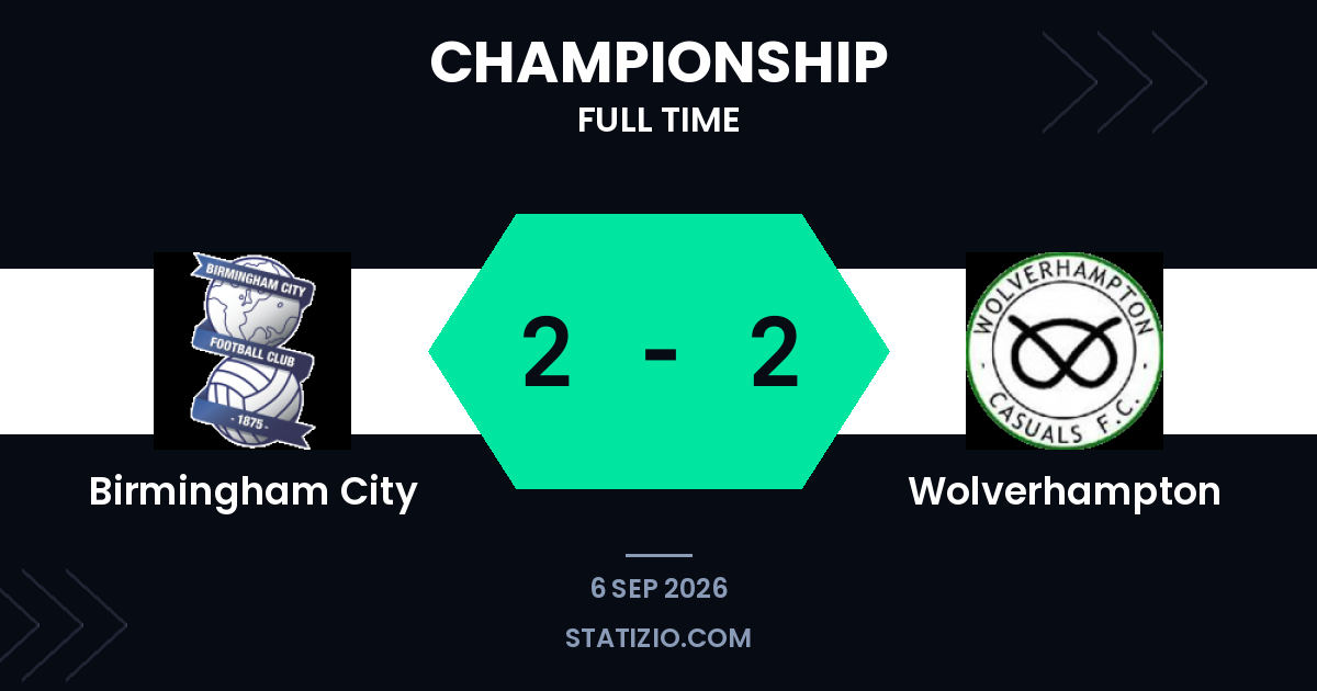 Birmingham City y Wolverhampton comparten el emocionante empate en St Andrew's