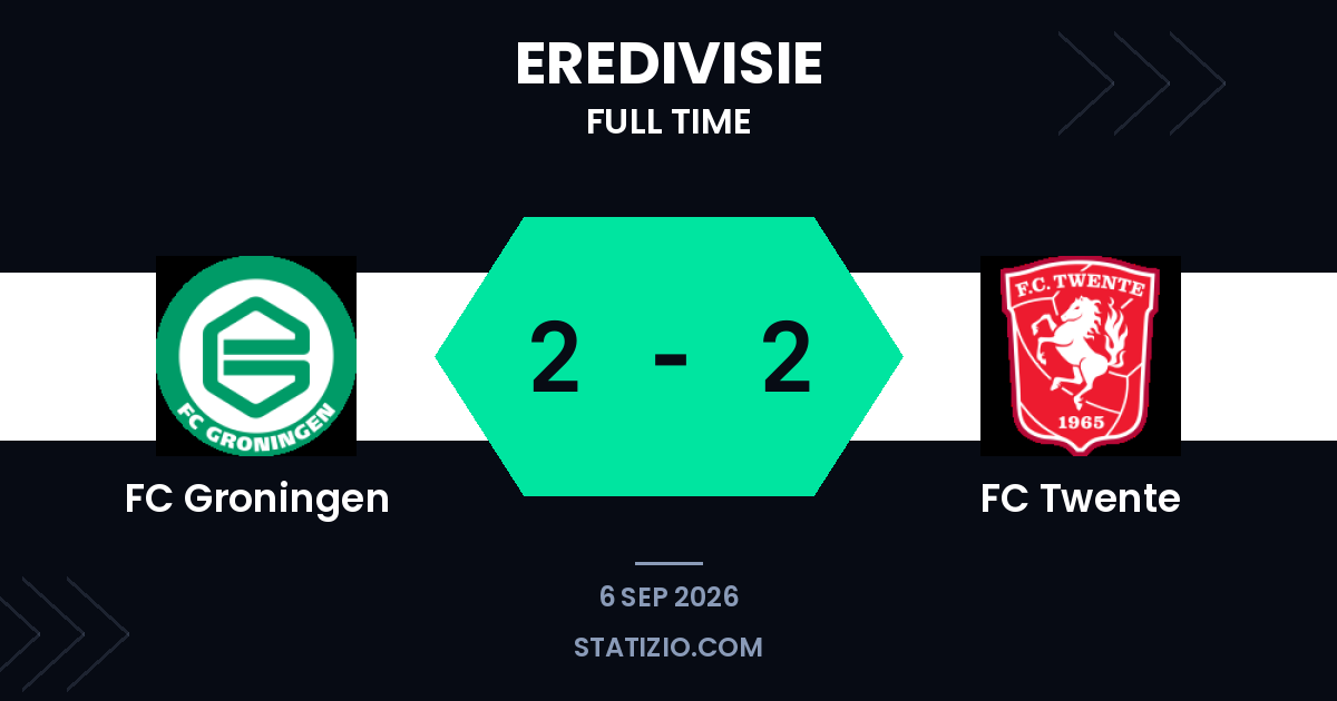 Groningen y Twente comparten goles en un empate entretenido