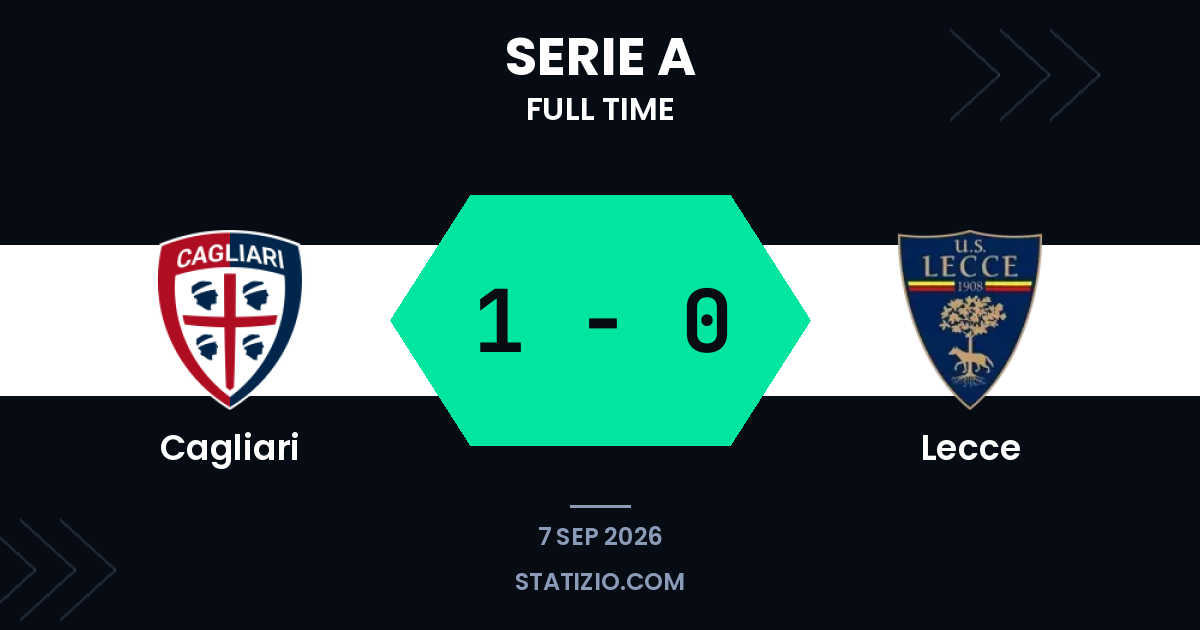 Maldini's Goal Enough for Cagliari Win Over Lecce