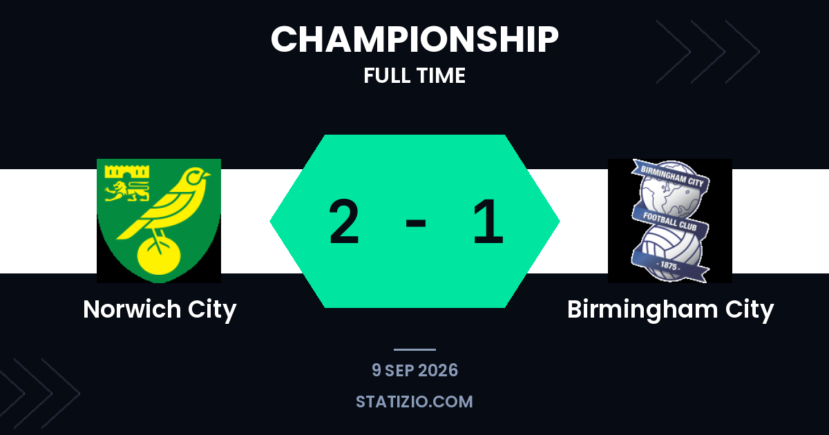 Norwich supera o Birmingham na estreia do Championship
