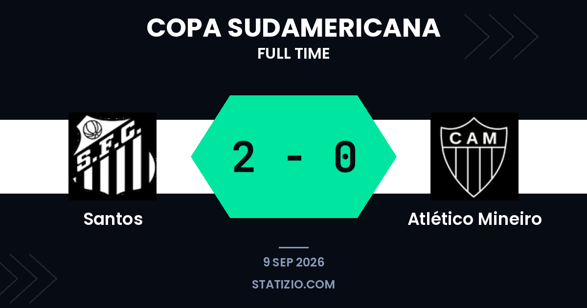 Santos se qualifie contre l’Atlético Mineiro en quart de finale de la Copa Sudamericana
