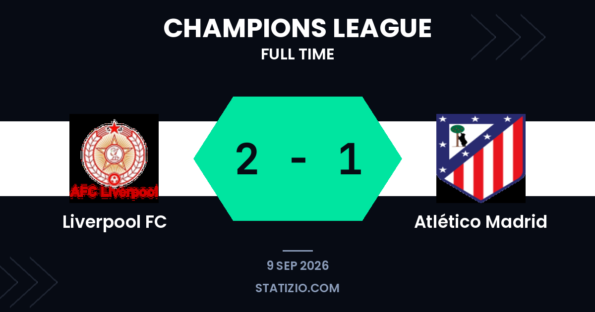 Liverpool supera o Atlético de Madrid na estreia da Liga dos Campeões