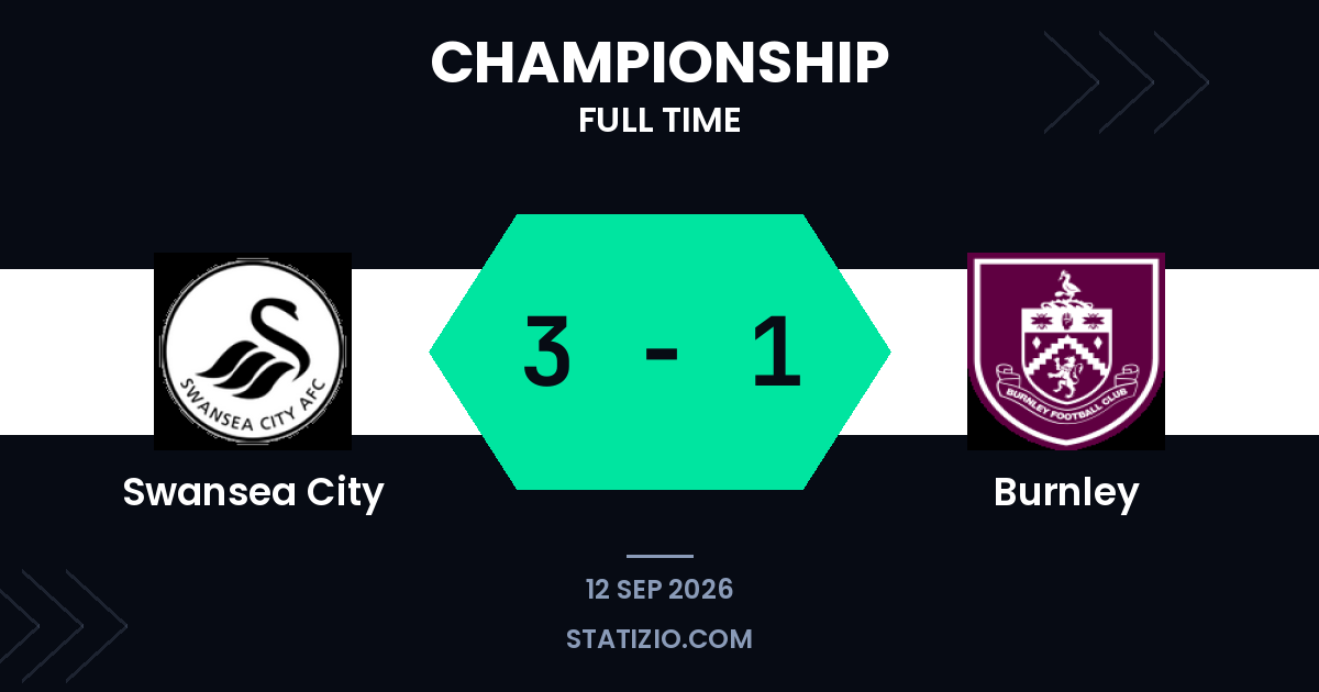 Swansea City bat Burnley avec trois buts à domicile