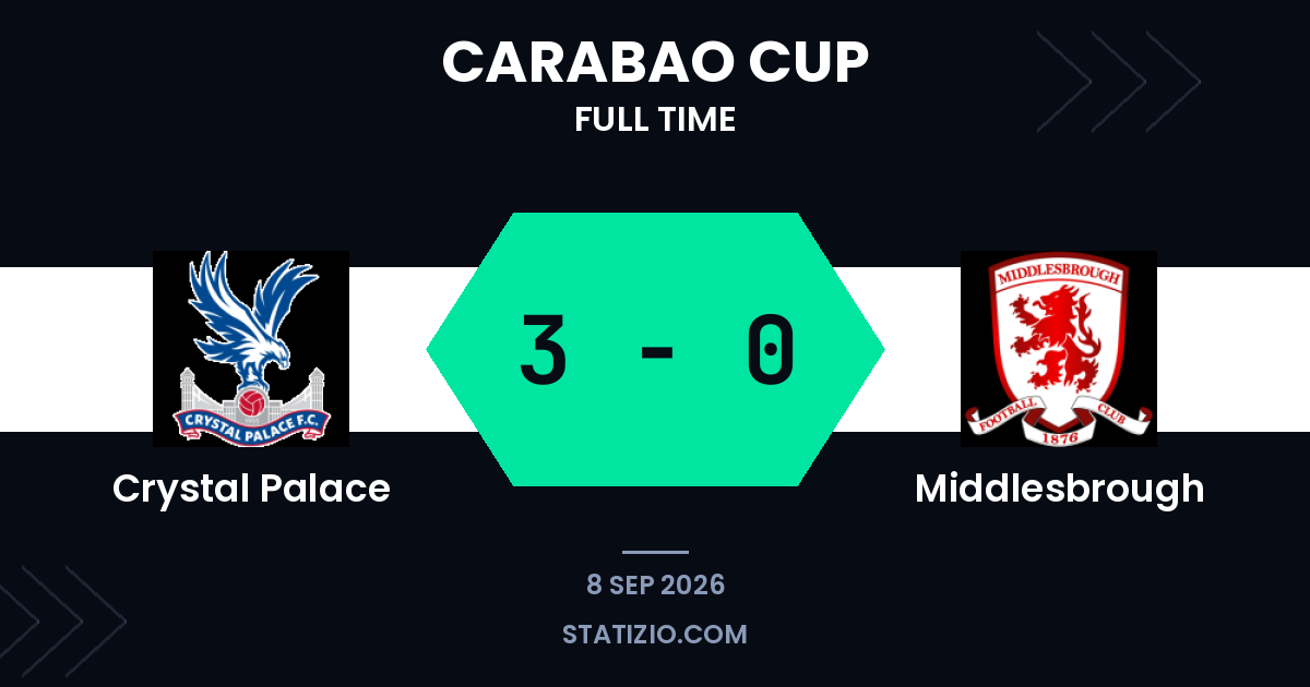 Larsen double fires Palace past Middlesbrough