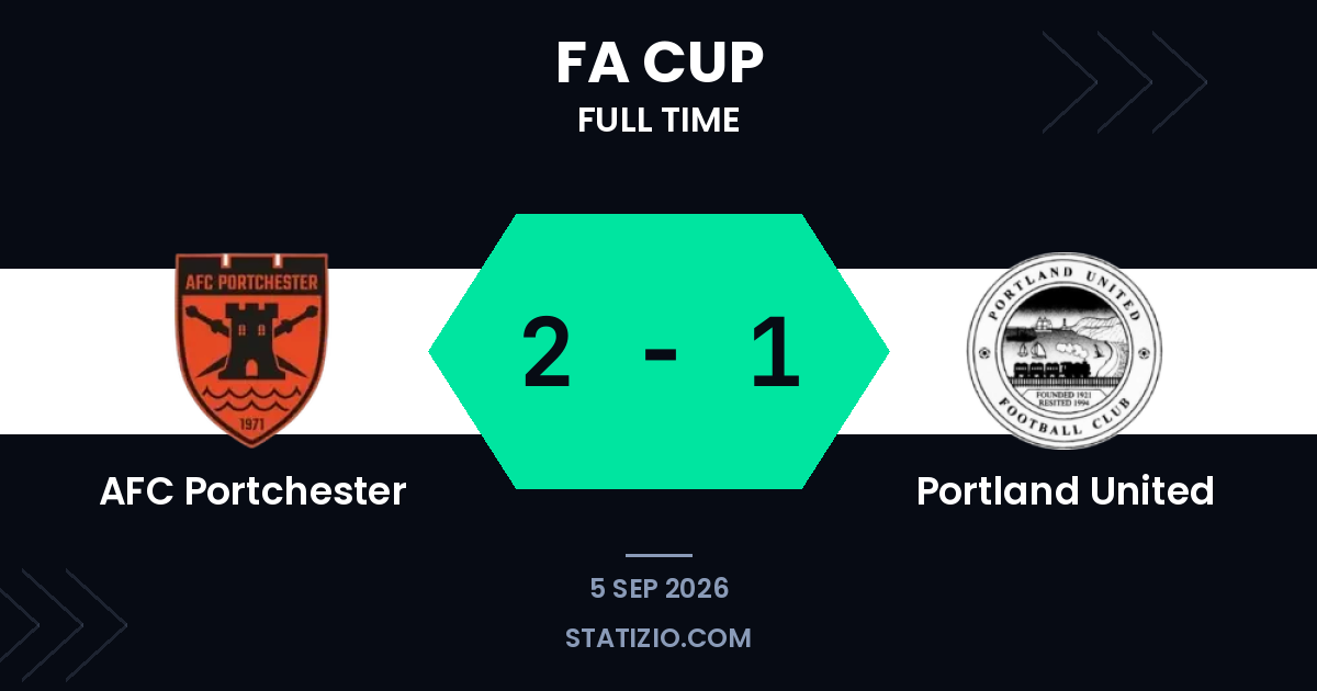 AFC Portchester 2-1 Portland United