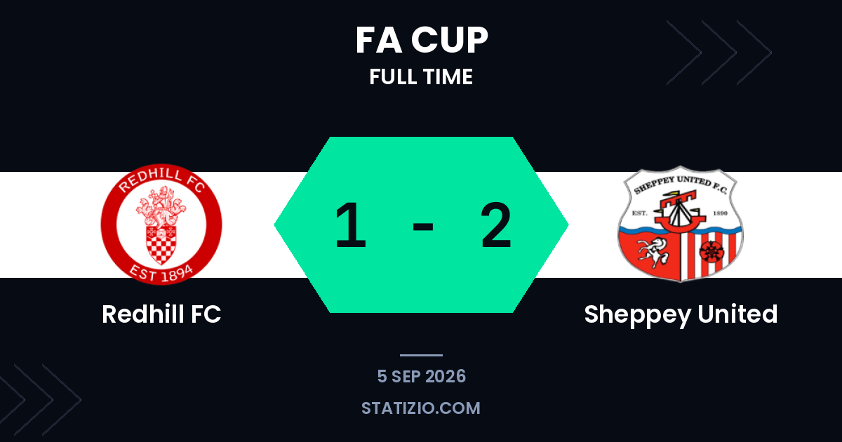Redhill FC 1-2 Sheppey United