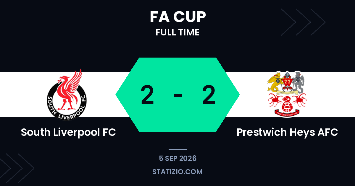 South Liverpool FC 2-2 Prestwich Heys AFC