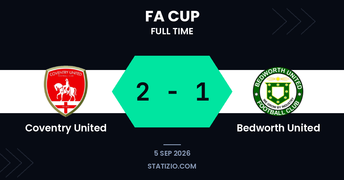 Coventry United 2-1 Bedworth United