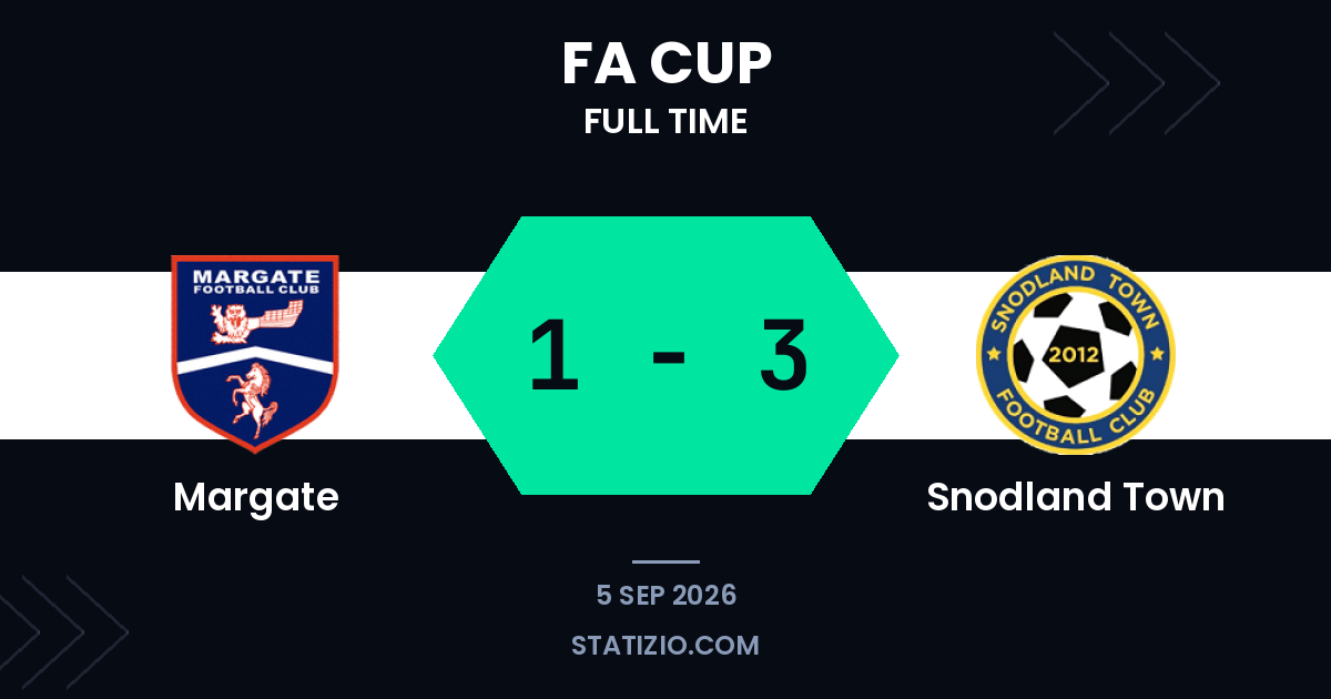 Margate 1-3 Snodland Town