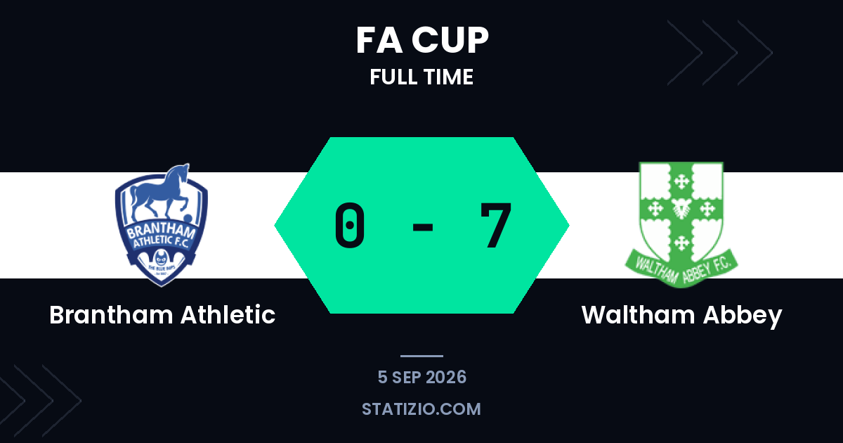 Brantham Athletic 0-7 Waltham Abbey