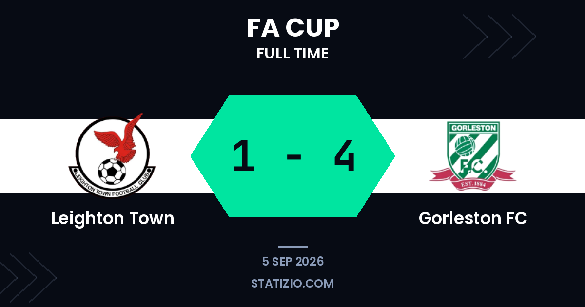 Leighton Town 1-4 Gorleston FC