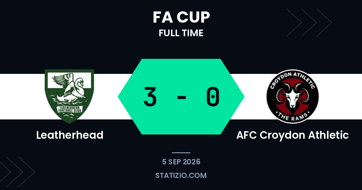 Leatherhead 3-0 AFC Croydon Athletic