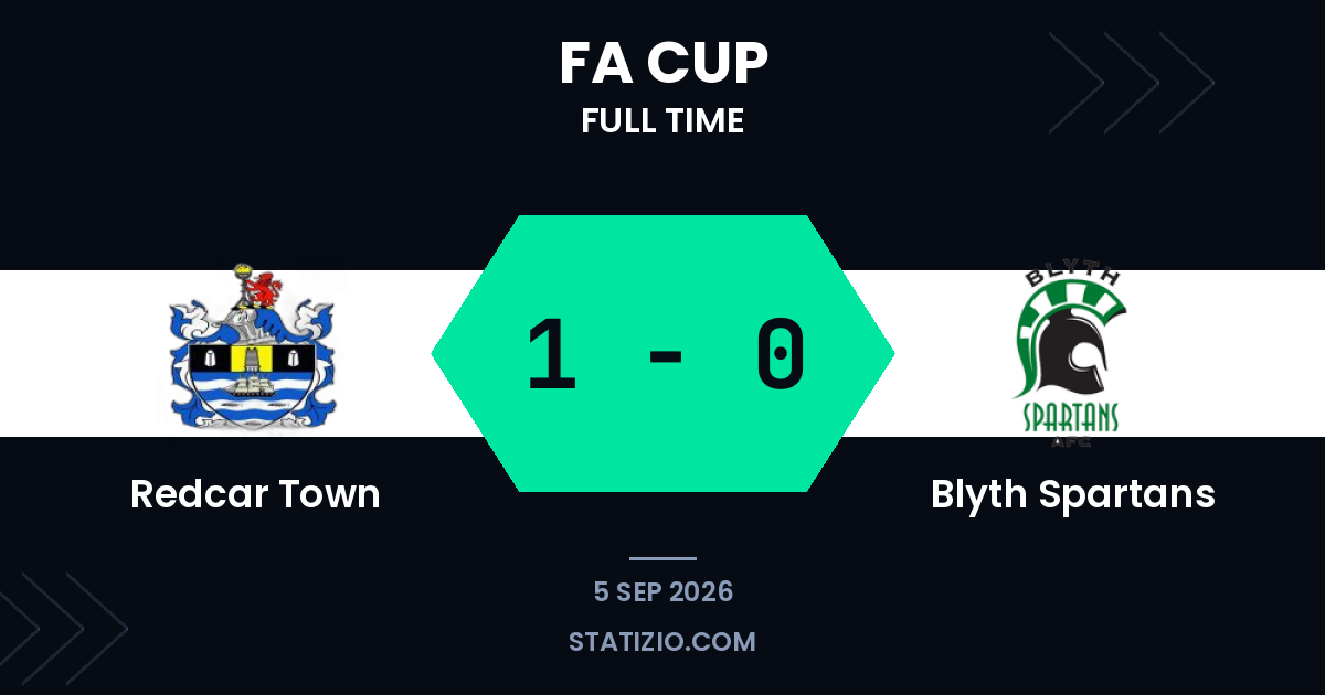 Redcar Town 1-0 Blyth Spartans