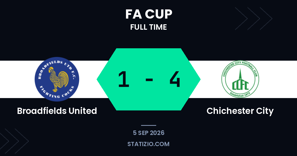 Broadfields United 1-4 Chichester City