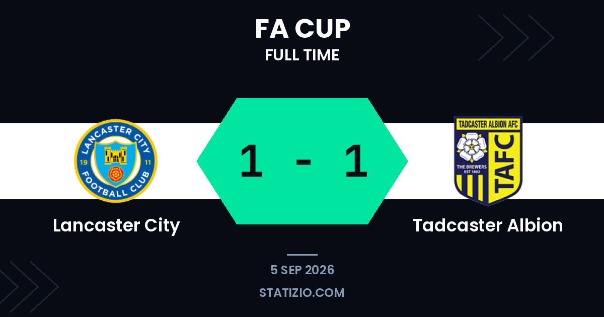 Lancaster City 1-1 Tadcaster Albion