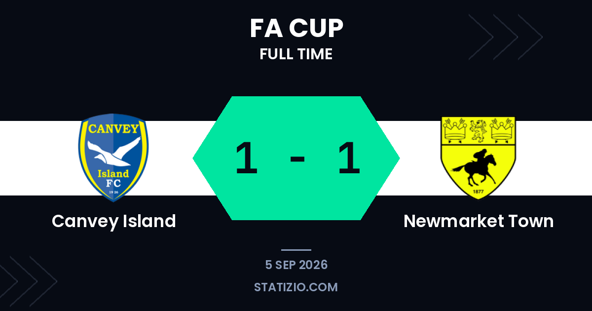 Canvey Island 1-1 Newmarket Town