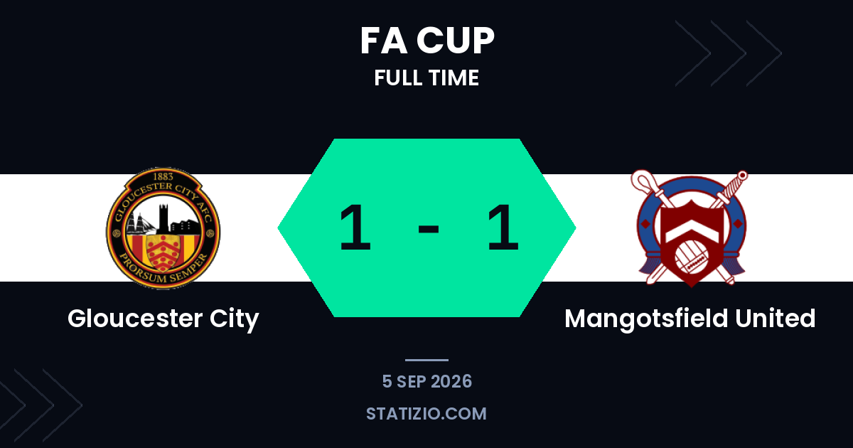 Gloucester City 1-1 Mangotsfield United