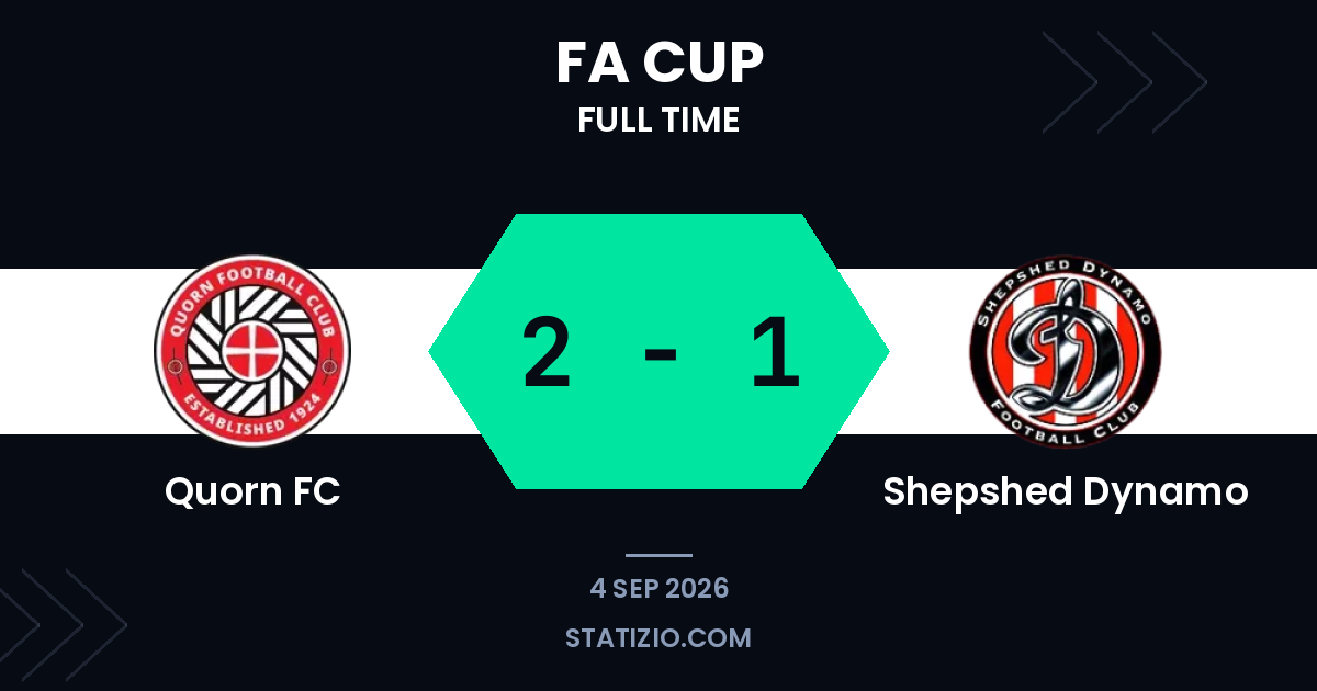 Quorn FC progresses with late winner over Shepshed Dynamo