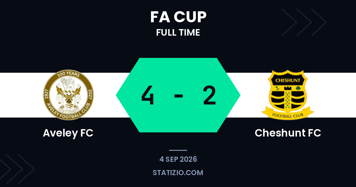Aromolaran double helps Aveley past Cheshunt in Cup tie