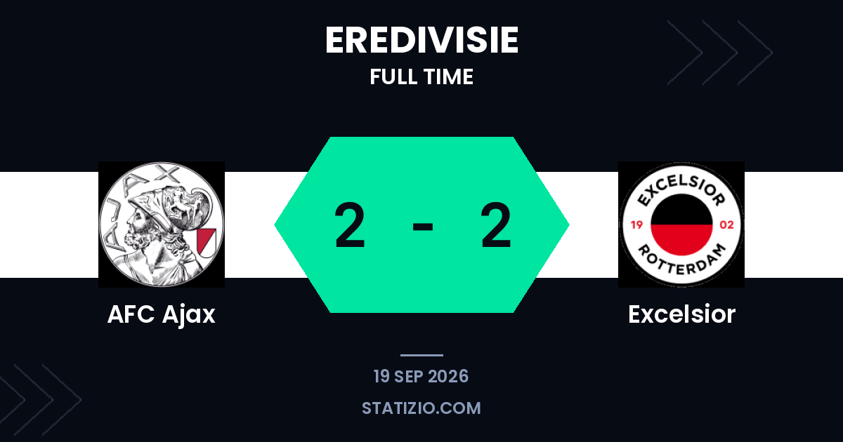 Ajax and Excelsior share spoils in four-goal thriller
