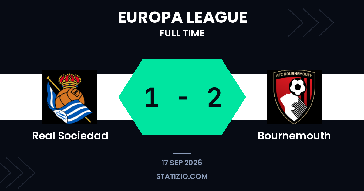 Bournemouth wins in San Sebastián to claim Europa League points