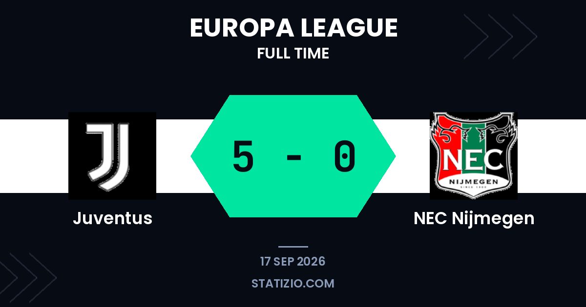 Juventus crush NEC Nijmegen with five-goal Europa League display
