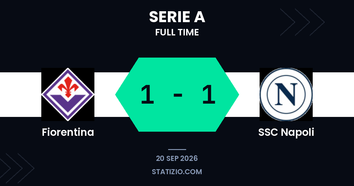 Fiorentina and Napoli share spoils in Florence